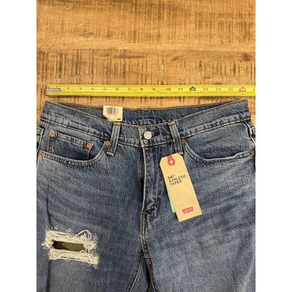 NWT Levi’s 541 Men's Athletic Taper Ripped Camo Patch 32 X 34 (Fits 32 X 32) - Picture 7 of 12